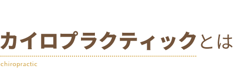 カイロプラクティックとは